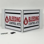 STB87 Stop The Bleed Sign 8"w x 7"h